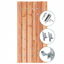 Tuindeco - Tuindeur Privacy Red Class 100 cm Tuindeco