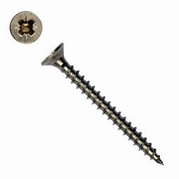 Tuindeco - Spaanplaatschroef rvs dia. 4,0x30 mm Pozidrive Tuindeco