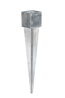 Tuindeco - Paalhouder met punt 12,1x12,1x90 cm Tuindeco