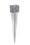 Tuindeco - Paalhouder met punt 12,1x12,1x90 cm Tuindeco
