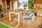 Tuindeco - Tuintafel Rustiek teak 300 cm (met extra middenpoot) Tuindeco