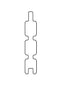 Tuindeco - Douglas dubbelzijdig triple profiel 2,8x14,5x224 cm Tuindeco