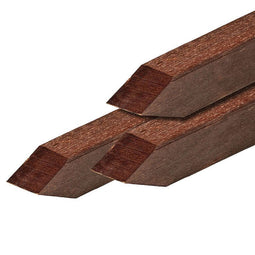Tuindeco - Paal hardhout geschaafd gepunt 6,5x6,5x250 cm Tuindeco