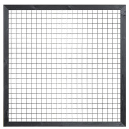 Tuindeco - Gaaselement met kader zwart 180x180 cm Tuindeco