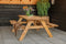 Tuindeco - Picknicktafel basis vuren bruin geimpregneerd 180 cm Tuindeco