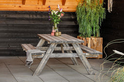 Tuindeco - Picknicktafel basis vuren grijs geimpregneerd 180 cm Tuindeco