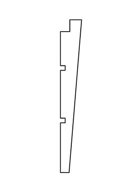 Tuindeco - Zweeds rabat Excellent douglas zwart geimpregneerd 1,2/2,7x19,5x500 cm Tuindeco