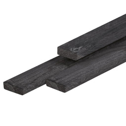 Tuindeco - Afdeklijst 1,6x6,7x200 cm zwart geimpregneerd Tuindeco