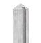 Tuindeco - Berton-sleufpaal wit/grijs 11,5x11,5x277 cm eindmodel Tuindeco