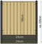 Tuindeco - Berton paal IJssel gecoat tussenmodel 308 cm Tuindeco