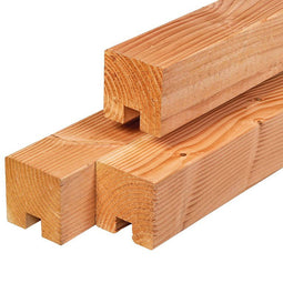 Tuindeco - Sleuf-/eindpaal douglas 11,5x11,5x300 cm Tuindeco