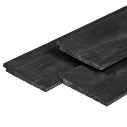 Tuindeco - Zweeds rabat Eco douglas zwart geimpregneerd 1,1/2,2x19,5x500 cm Tuindeco