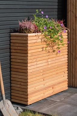 Tuindeco - Bloembak RCW Krefeld 30x90x80 cm / op wieltjes Tuindeco