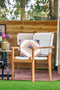 Tuindeco - Teak tuinstoel Riau (set van 2 stoelen) Tuindeco