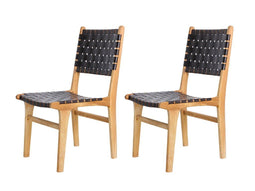 Tuindeco - Teak tuinstoel Bantam (set van 2 stoelen) Tuindeco