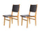 Tuindeco - Teak tuinstoel Bantam (set van 2 stoelen) Tuindeco