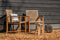 Tuindeco - Teak tuinstoel Blitar (set van 2 stoelen) Tuindeco
