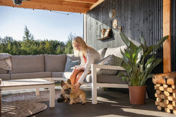 Tuindeco - Triple profiel Midden-Europees vuren zwart gespoten 2,2x14,0x400 cm Tuindeco