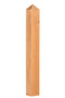 Tuindeco - Paal douglas met diamantkop 14,0x14,0x125 cm Tuindeco