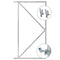 Tuindeco - IJzeren deurframe 80x100 cm Tuindeco