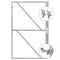 Tuindeco - IJzeren deurframe met slotkastuitsparing 155x100 cm Tuindeco
