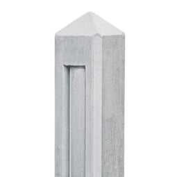 Tuindeco - Berton borderpaal Hunze wit/grijs driewegsmodel 145 cm Tuindeco