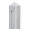 Tuindeco - Berton borderpaal Hunze wit/grijs driewegsmodel 145 cm Tuindeco
