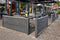 Tuindeco - Berton borderpaal Hunze antraciet tussenmodel 145 cm Tuindeco