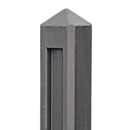 Tuindeco - Berton borderpaal Hunze antraciet eindmodel 145 cm Tuindeco