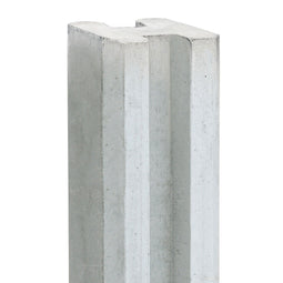 Tuindeco - Berton sleufpaal Reest wit/grijs eindmodel 244 cm Tuindeco