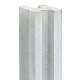 Tuindeco - Berton sleufpaal Reest wit/grijs hoekmodel 272 cm Tuindeco
