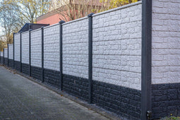 Tuindeco - Berton Romeins motiefplaat smal wit/grijs 184 cm Tuindeco
