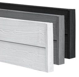 Tuindeco - Berton Rabat houtmotiefplaat smal wit/grijs 184 cm Tuindeco