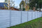Tuindeco - Berton Rabat houtmotiefplaat smal wit/grijs 184 cm Tuindeco