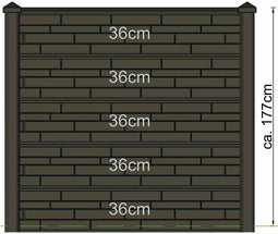 Tuindeco - Berton sleufpaal Reest gecoat hoekmodel 244 cm Tuindeco