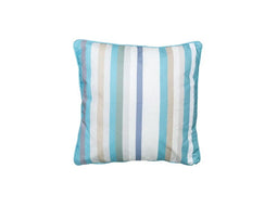 Madison - Sierkussen met paspel ca. 50x50 cm Righe azure Madison