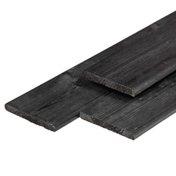 Tuindeco - Midden-Europees grenen tuinplank gedroogd, zwart gespoten, geschaafd 4rh 1,6 x 14,0 x...