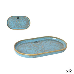 Serveerschaal La Mediterránea Scratch blue (12 Stuks)