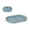Serveerschaal La Mediterránea Scratch blue (12 Stuks)