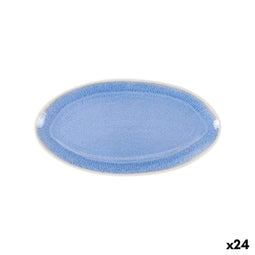 Serveerschaal La Mediterránea Calobra Blauw 26,5 x 14 cm (24 Stuks)