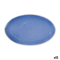 Serveerschaal La Mediterránea Calobra Blauw 34,1 x 20,7 cm (12 Stuks)