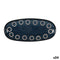 Serveerschaal La Mediterránea Almudena Blauw Ovalen 29 x 13,5 x 2,4 cm (24 Stuks)