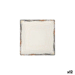 Dessertbord La Mediterránea Albus 18 x 18 x 2 cm (12 Stuks)