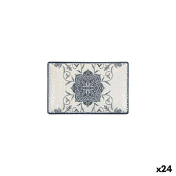Serveerschaal La Mediterránea Rosetta Rechthoekig 20 x 13 x 2 cm (24 Stuks)