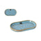 Serveerschaal La Mediterránea Scratch blue (18 Stuks)
