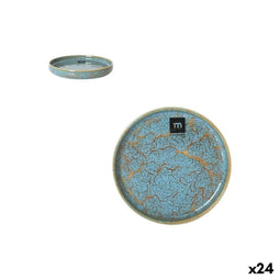 Serveerschaal La Mediterránea Scratch blue 13,7 x 2 cm (24 Stuks)
