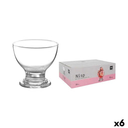 Glas voor ijs en milkshakes La Mediterránea NISP 0,2 L 6 Onderdelen (6 Stuks)