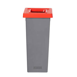 Plafor Fit Bin 53L – Recycling – Grey/Red