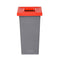 Plafor Fit Bin 75L – Recycling – Grey/Red