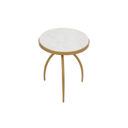 Homestylingshop Bijzettafel Kor - bijzettafel marmer - bijzettafel rond